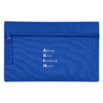 ANIM-blanc - Trousse - bleu royal - Devant