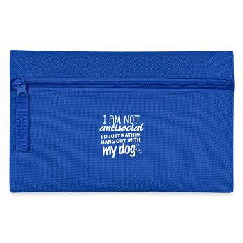 I'd just rather hang out with my dog - Pencil Case - royal blue - Front