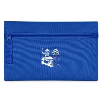 Wikinger - 9 edler Tugenden - Federtasche - Royalblau - Vorne