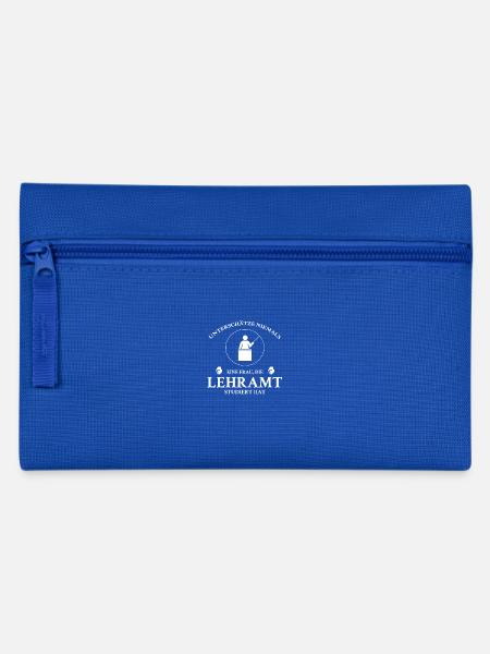 Lehramt Frau - Federtasche - Royalblau