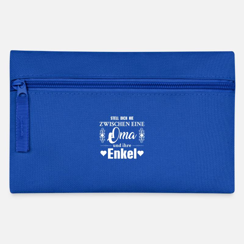 Oma Enkel - Federtasche - Royalblau