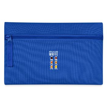 Wähle deine Waffe - Federtasche - Royalblau - Vorne