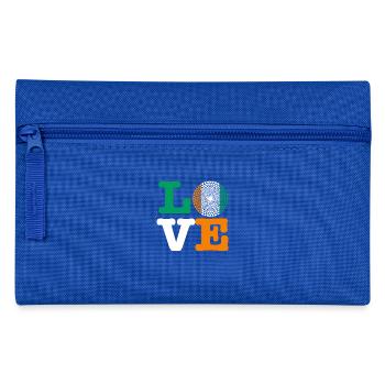 Ivory Coast Elfenbeinküste Love Herz Mandala - Federtasche - Royalblau - Vorne