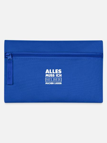 Selber machen lassen - Federtasche - Royalblau