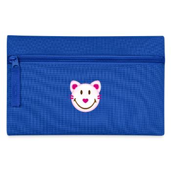 Smiley Cat - Federtasche - Royalblau - Vorne