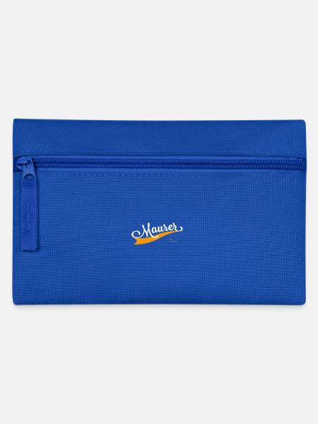 Maurer Schriftzug - Federtasche - Royalblau