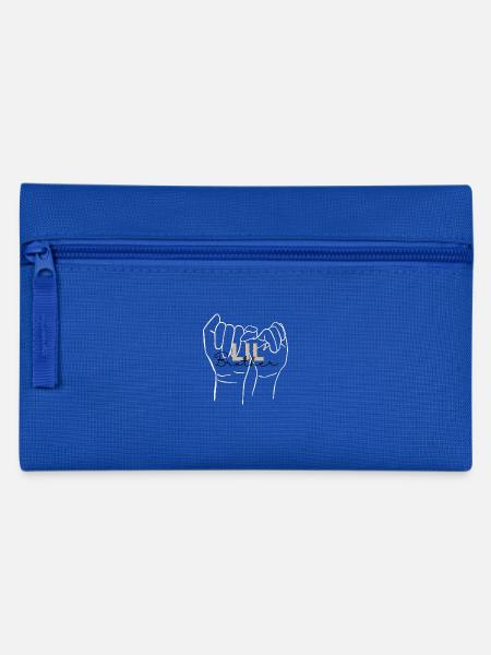 Little Brother - Sibling Design - Pencil Case - royal blue