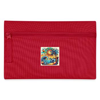 Tropical sunset - Pencil Case - red - Front
