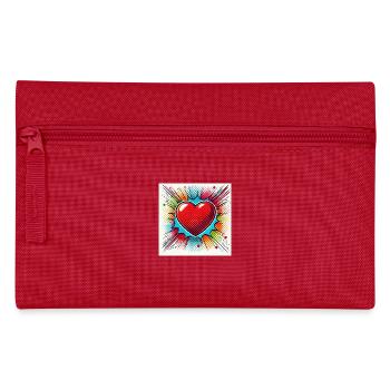 Partie cœur - Trousse - rouge - Devant