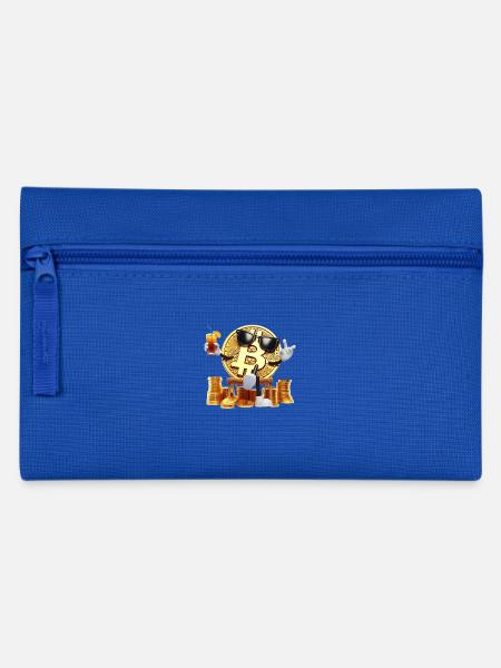 Chilling bitcoin - Pencil Case - royal blue