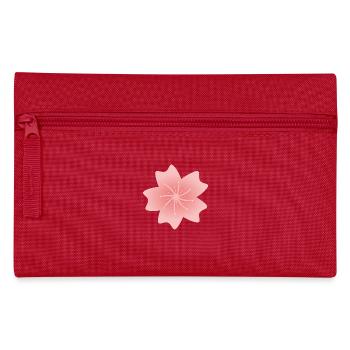 Fleur de sakura rose - Trousse - rouge - Devant