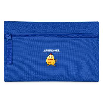 Jeu de poulet blanc - Trousse - bleu royal - Devant