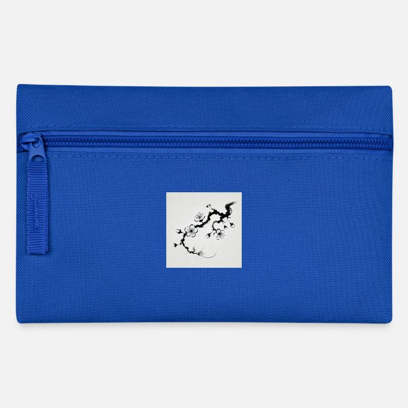 Minimalist cherry blossom image - Pencil Case - royal blue