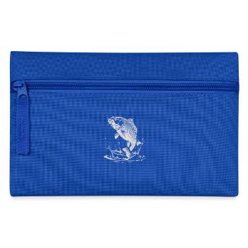 Carp with water splash for anglers - Pencil Case - royal blue - Front