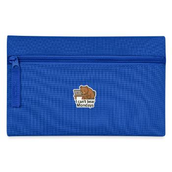I can't bear Mondays - Federtasche - Royalblau - Vorne