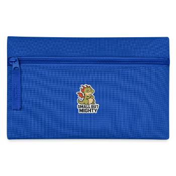 Small but Mighty - kleiner Drachen, große Kraft - Federtasche - Royalblau - Vorne
