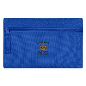 TEAM KAFFE-WEIL MORD ILLEGAL IST - Federtasche - Royalblau - Vorne