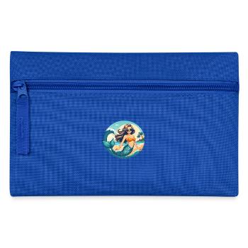 Mermaid Beach Vibes Meerjungfrau am Strand - Federtasche - Royalblau - Vorne
