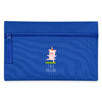 Je suis une licorne cochon -lustiges - Trousse - bleu royal - Devant