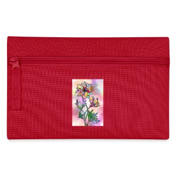 Colorful flowers - Pencil Case - red - Front