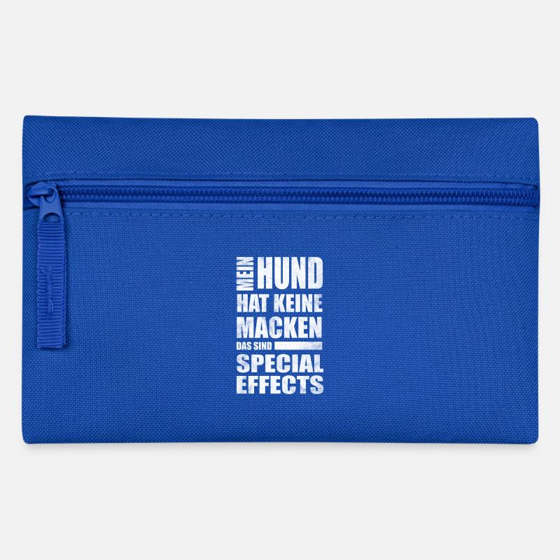 Hund - Federtasche - Royalblau