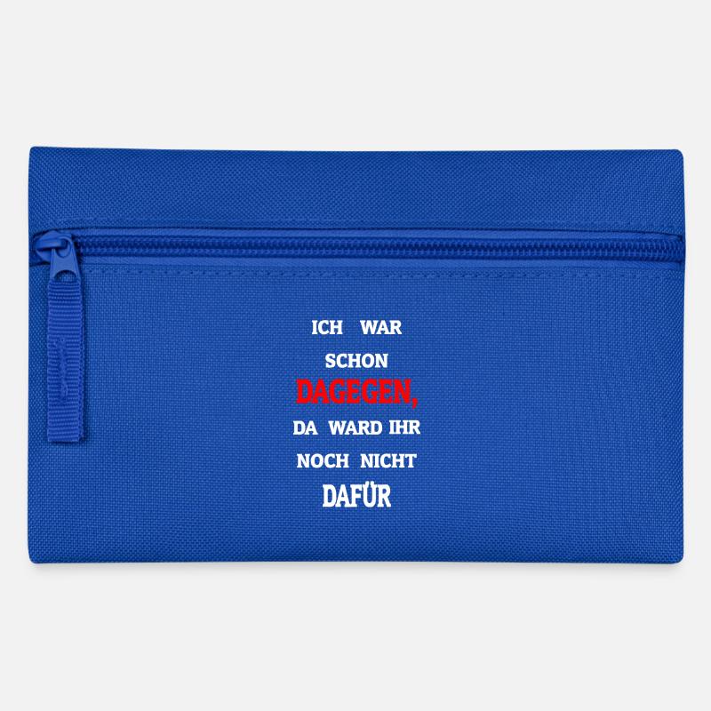 Réponse: J'étais déjà là ... - Trousse - bleu royal