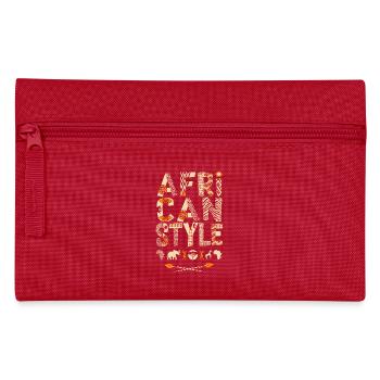 African style - mode motif africain, Afrique - Trousse - rouge - Devant