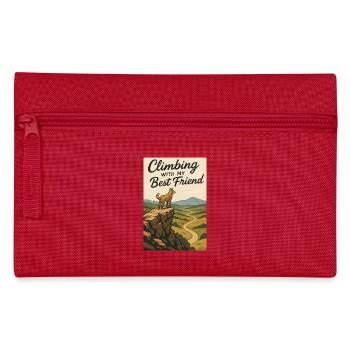 Escalade avec mon meilleur ami - Vintage Dog Print - Trousse - rouge - Devant