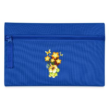 Flower Power - Pencil Case - royal blue - Front