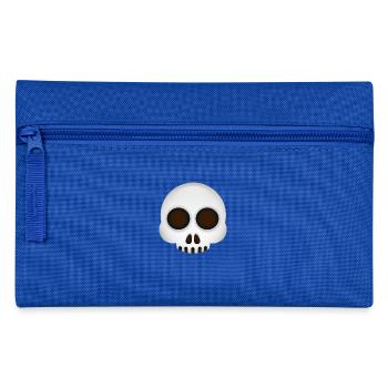 Smiley Skull - Pencil Case - royal blue - Front