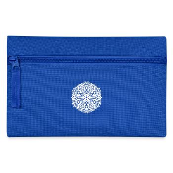 mandala maya pattern - Federtasche - Royalblau - Vorne