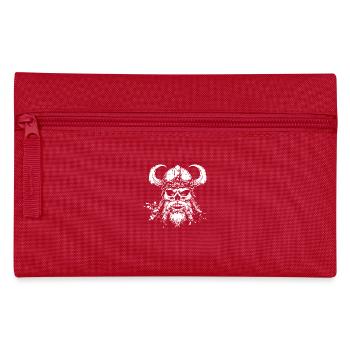 Viking Skull 1 - Pencil Case - red - Front