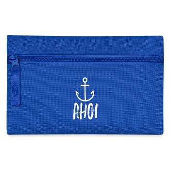 Ahoy! anchor - Pencil Case - royal blue - Front
