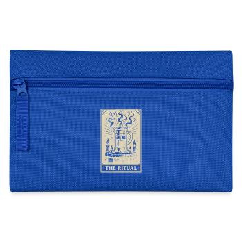 The Ritual Tarot – French Press Magic Card - Pencil Case - royal blue - Front