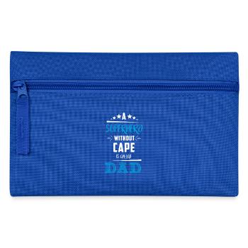 Fête des Pères! Super-héros! Papa! Papa! - Trousse - bleu royal - Devant