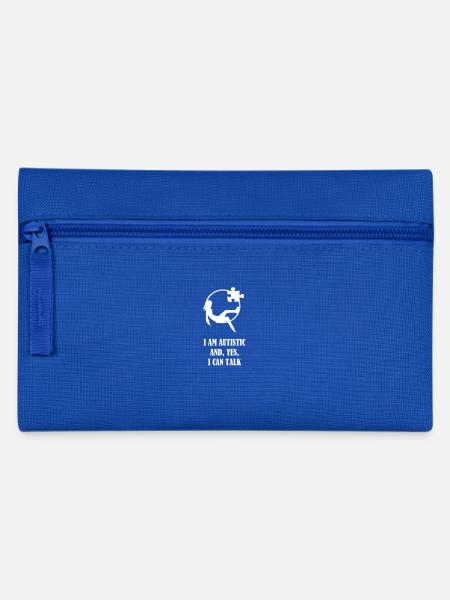 ICH BIN AUTISTIC UND ICH KANN SPRECHEN - Federtasche - Royalblau