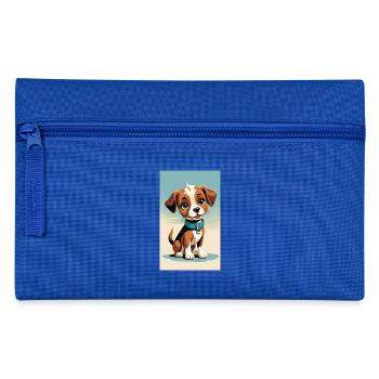 Hundewelpen | Hunde | Welpen | Hundefan - Federtasche - Royalblau - Vorne