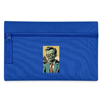 Zombie | Horror | gruselig | Halloween - Federtasche - Royalblau - Vorne