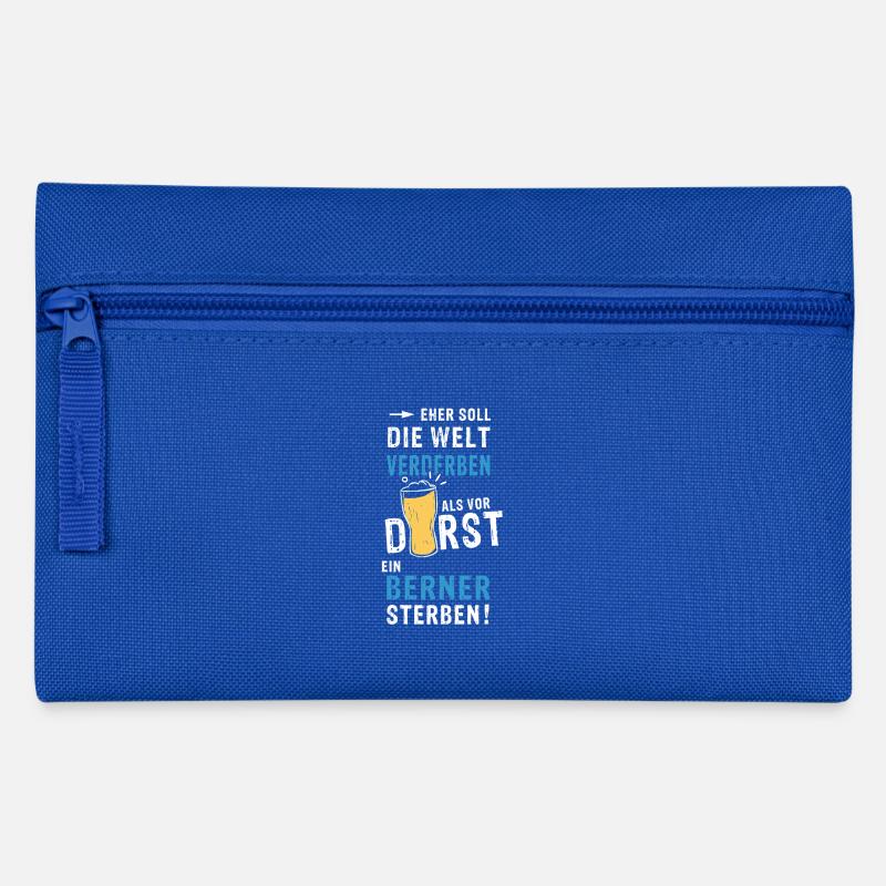 Rather, the world should perish - Pencil Case - royal blue