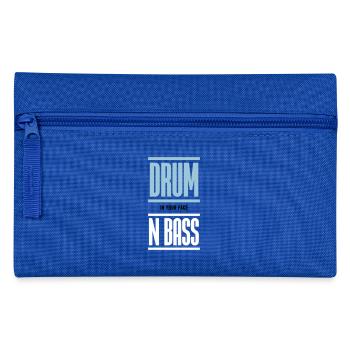 Drum and Bass Techno Music DJ - Pencil Case - royal blue - Front