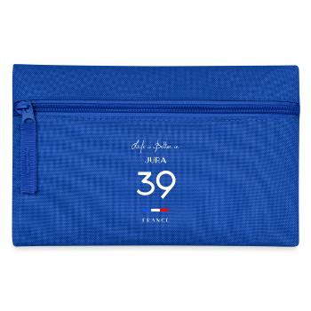 La vie est meilleure JURA Numéro 39 Franche-Comté - Trousse - bleu royal - Devant