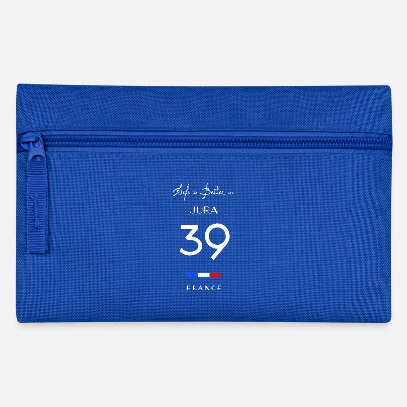 La vie est meilleure JURA Numéro 39 Franche-Comté - Trousse - bleu royal