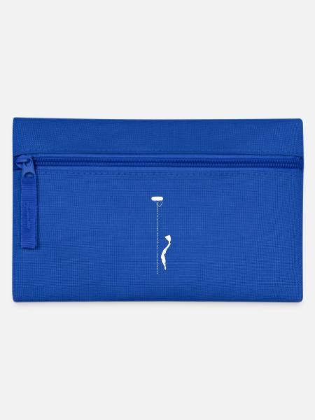 Plongeur apnee en mono palme - Trousse - bleu royal