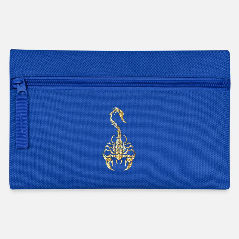 Scorpio gold - Pencil Case - royal blue