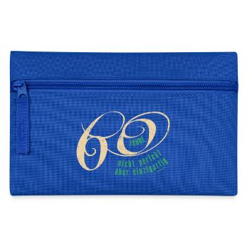 Geburtstag 60 Jahre - Federtasche - Royalblau - Vorne