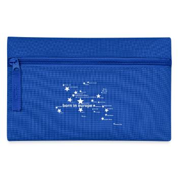born in europe - Federtasche - Royalblau - Vorne
