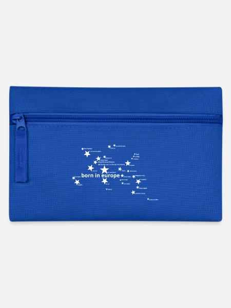 born in europe - Pencil Case - royal blue
