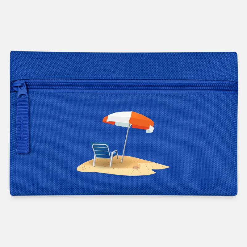 plage - Trousse - bleu royal