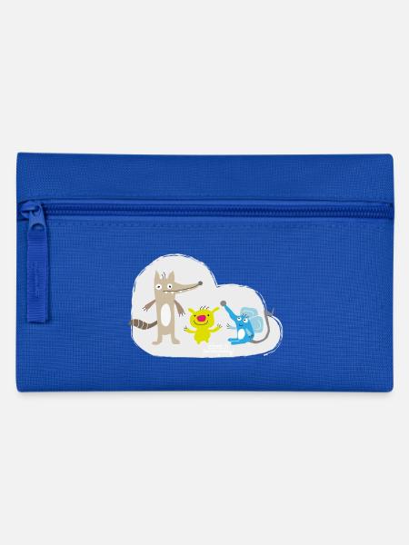 Happy little animals - Pencil Case - royal blue