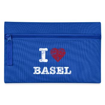 i_love_basel_vintage_hell - Pencil Case - royal blue - Front